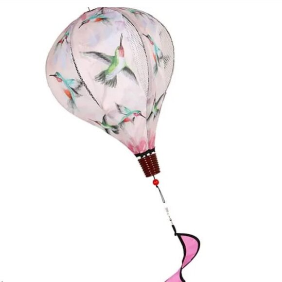 Hummingbird Balloon Hanging Wind Spinner, 55" Outdoor Decor, Garden Decor NEW - Picture 2 of 2